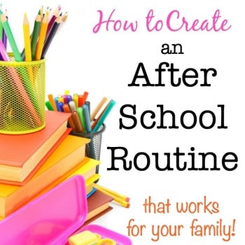 Here's how to put into place a flexible after school routine that allows your kids some time to wind down after a big day at school before moving into all of the after school work and activities that follow.