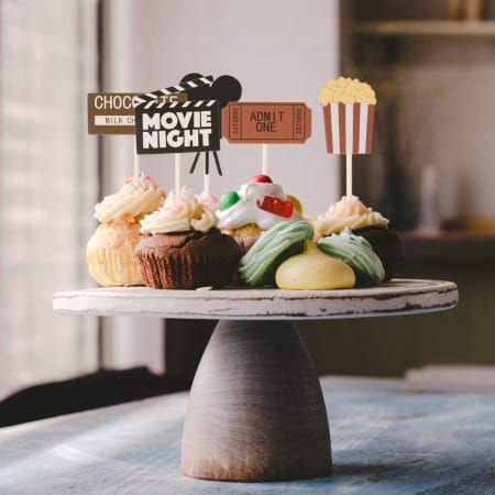 movie party cupcake toppers