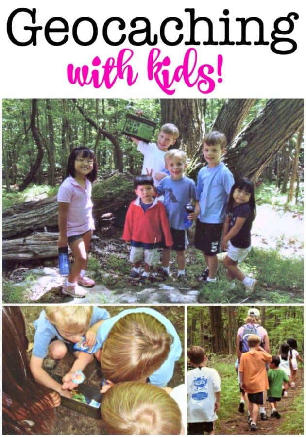 Geocaching with kids is such a fun activity to do as a family in the summer or while on vacation! It combines the best of hiking and enjoying the outdoors with treasure hunting- and a little bit of technology thrown in too!