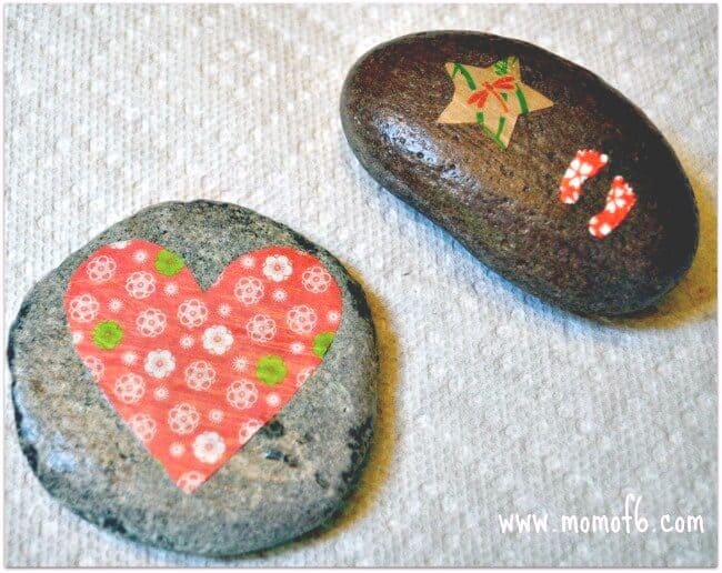 This stamped rocks and decoupage rocks project is a fun summer craft project to do with the kids! And a great thing to do if you happen to collect some beautiful smooth flat stones while on vacation!