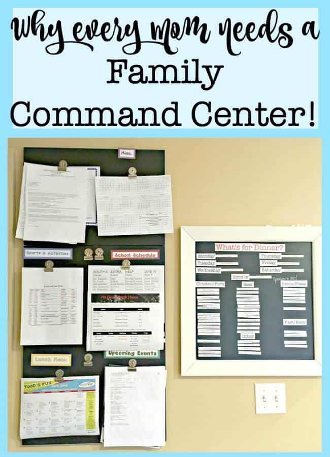 Having a way to handle and organize all of the paperwork in your life will help you to declutter your mind and your home. A family command center is the place to do just that!