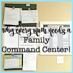 Having a way to handle and organize all of the paperwork in your life will help you to declutter your mind and your home. A family command center is the place to do just that!