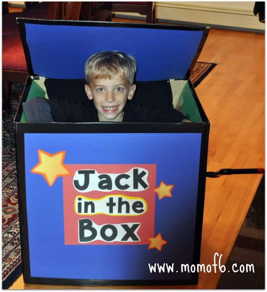 homemade Jack in the Box costume