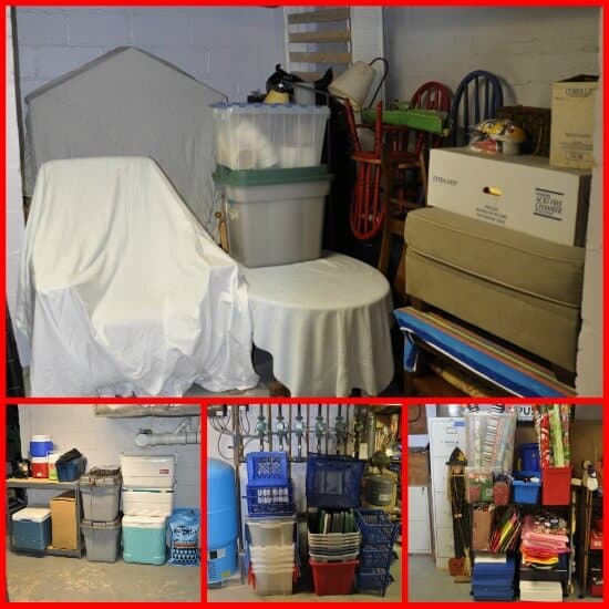 We decluttered our over-stuffed basement in just 29 days! Here's how to declutter YOUR basement! (Great tips here!)