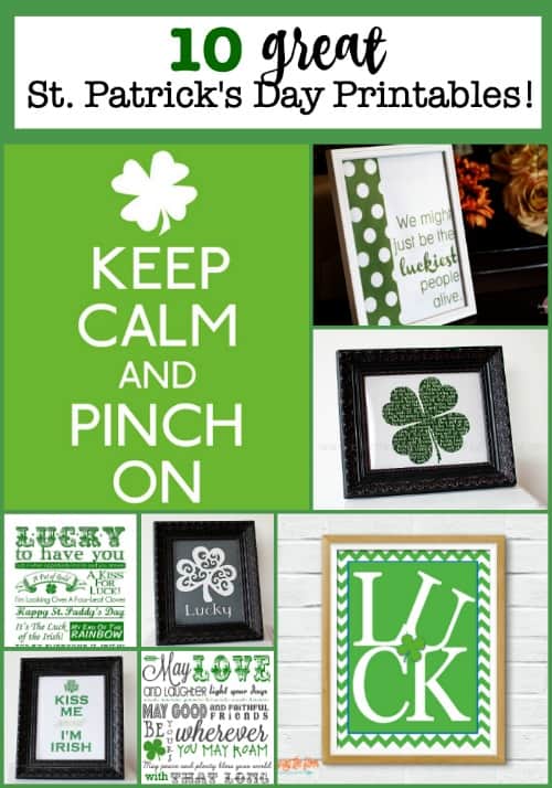 There are so many fantastic free St Patrick's Day subway art printables- that it was hard to narrow it down to just my 10 favorites!