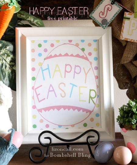 Happy Easter egg print