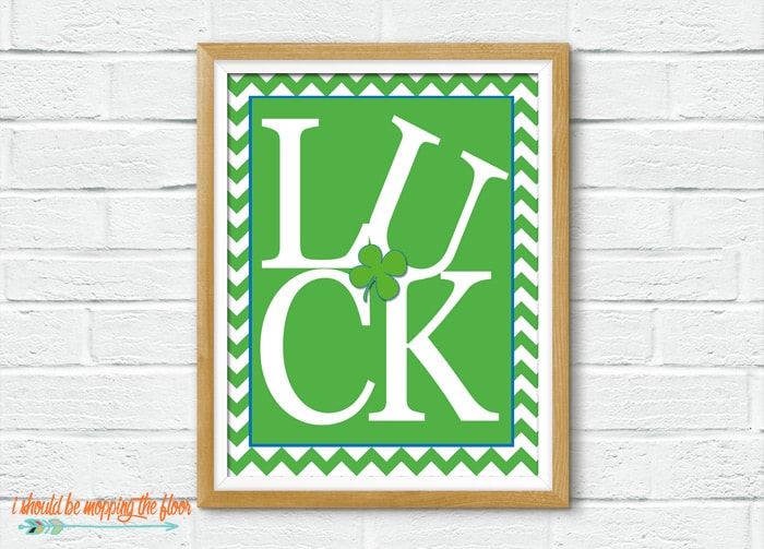 Luck subway art printable