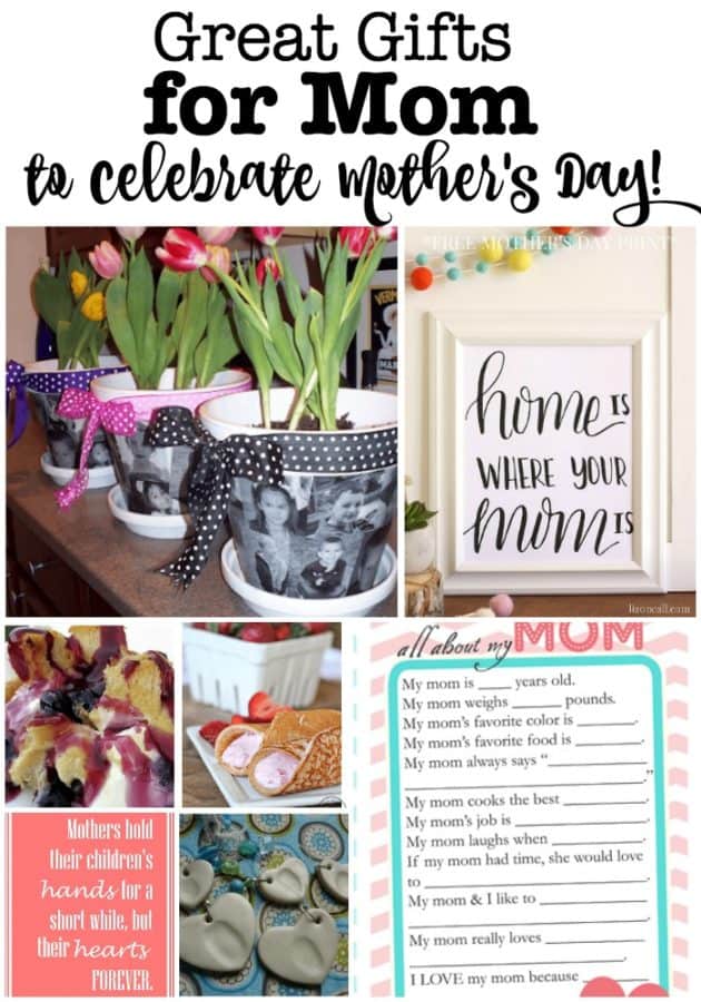 With Mother's Day rapidly approaching, I thought that it would be fun to share some great gifts for Mom for Mother's Day! Ideas and recipes that you could use to celebrate this special day!