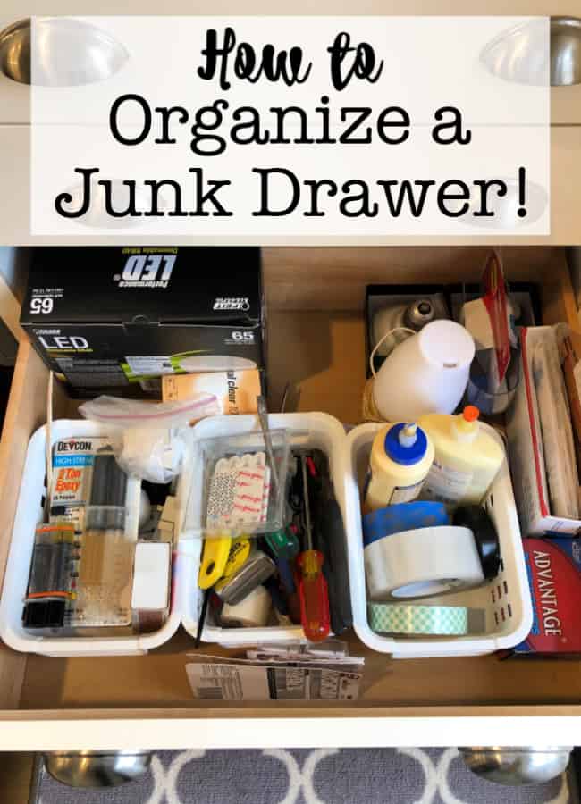 Junk drawers- we all have them. They serve as a "catch-all" space of items we use often, and also items we don't seem to use at all! So how can you organize a junk drawer to make it tidy and more useful if you'd like to get organized? I'll show you how in this post!