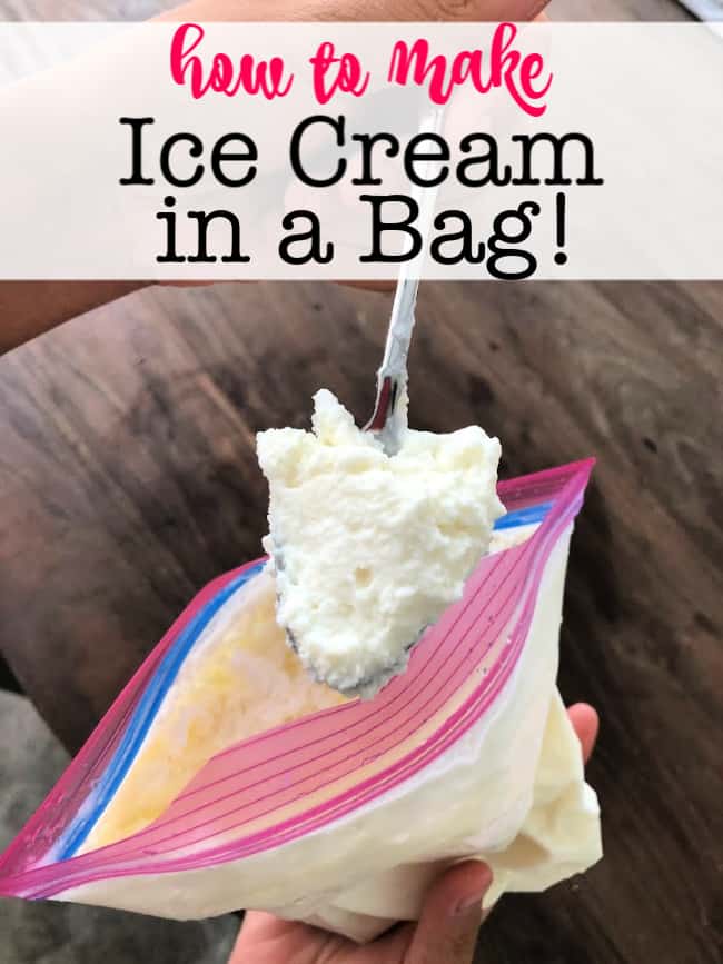 Homemade ice cream is one of the best treats of summer! Here's how to make ice cream in a bag (a fun activity for the kids!)