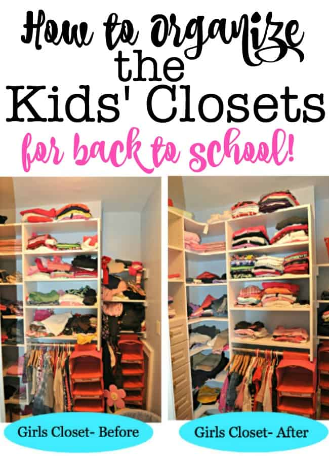 5 Quick Kids' Closet Organization Ideas to start the school year off  strong!