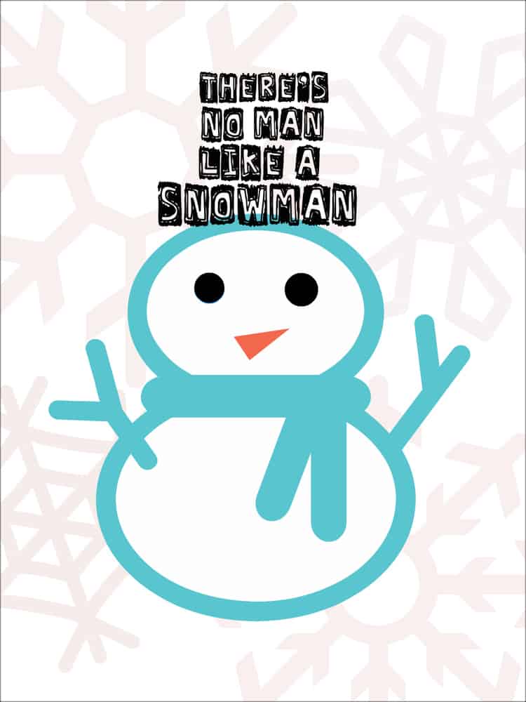 snowman printable