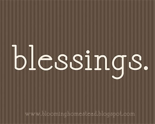 Blessings Print