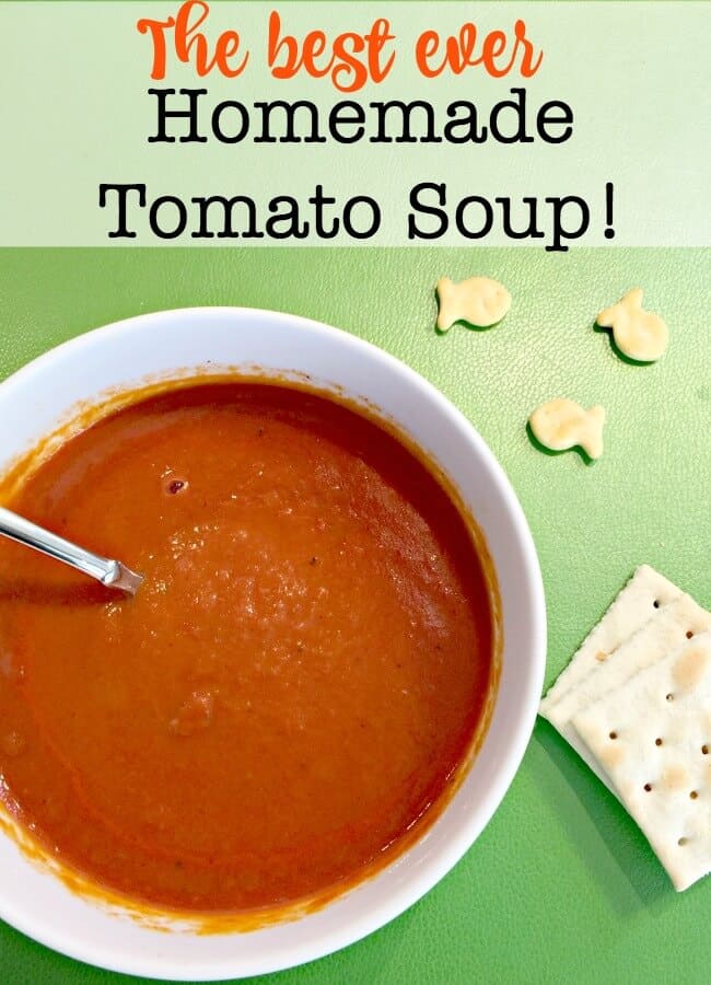 Are you obsessed with the creamy tomato soup at Panera Bread? Because this recipe for delicious homemade tomato soup is heaven in a bowl- and tastes exactly like Panera's!