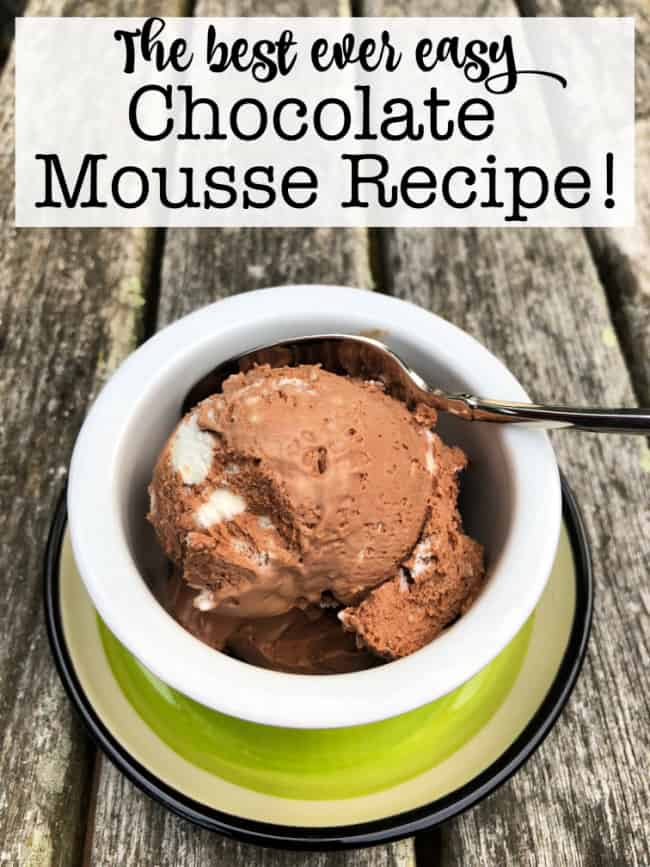 I discovered a version of this recipe a long time ago- when visiting Ghiradelli Square in San Francisco. Here's my best ever easy chocolate mousse recipe!