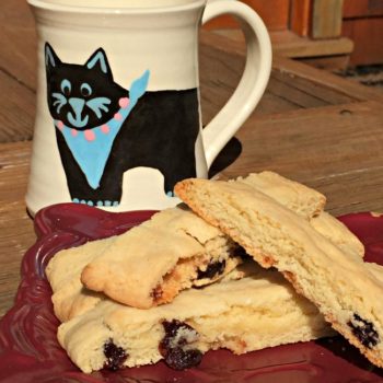 I think I've created a perfectly delicious version of chewy biscotti that is sure to be a hit with your kids! So here is my homemade chewy dried cherry biscotti recipe!
