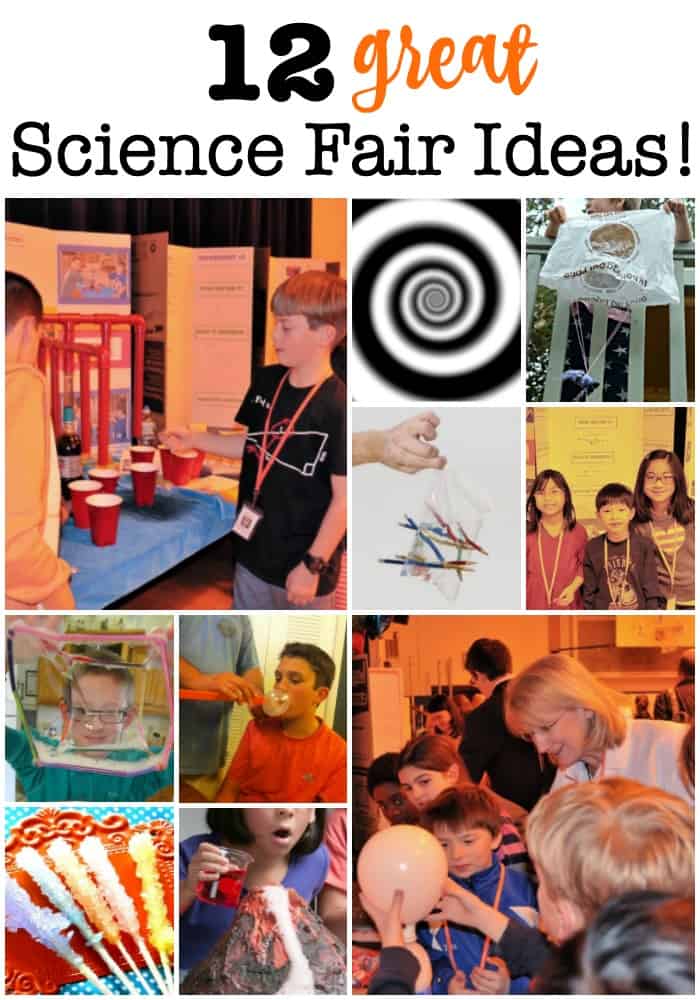 My kids say that the annual Science Fair is their favorite event at school! Here are 12 great science fair ideas that we've used to make our projects a success!