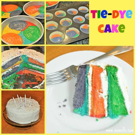 tie dye cake