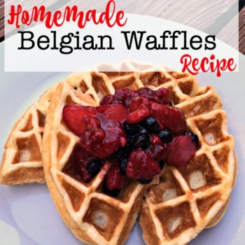 I promise you- this is the best homemade Belgian waffle recipe you will ever taste!