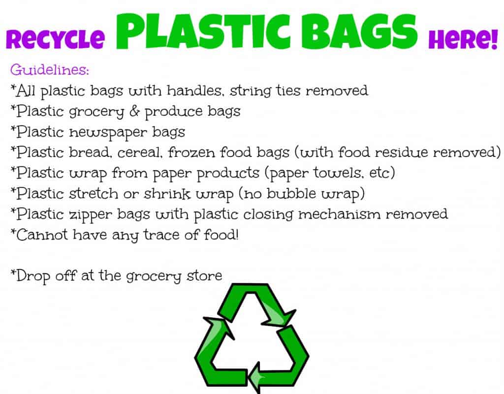 Recycle Plastic Bags Here