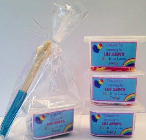 rainbow loom party favors