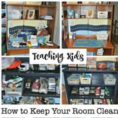 Teaching kids how to keep your room clean is really a lifelong skill that they're future room mates and spouses will thank you for! So set aside a few hours- because you are going to need time to teach them these skills. And remember- you are also building a foundation for an organized adulthood!