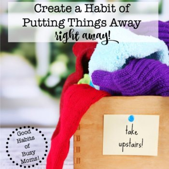 This is such a simple tip but it truly is one of the best ways to get organized. Creating the habit of putting things away right away is incredibly powerful. Let this post help you set that habit today!