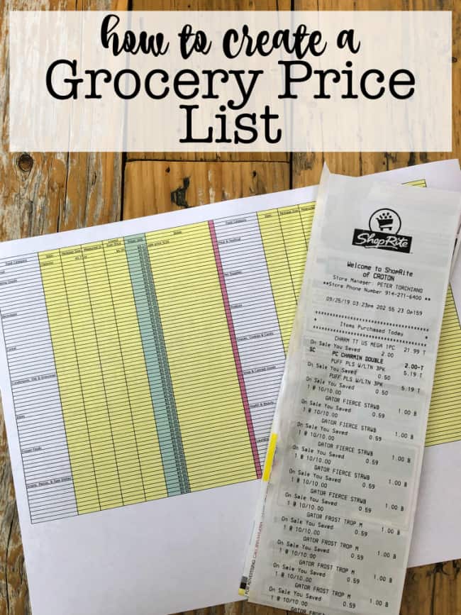 Free Printable Grocery Price List MomOf6