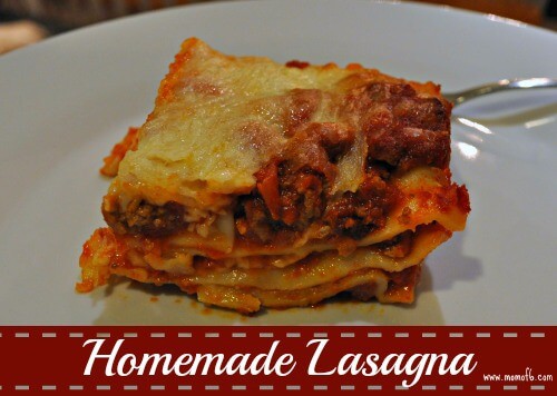 This homemade lasagna recipe includes an amazing homemade meat sauce that slow cooks for hours before you bake it in the lasagna. It alone is worth making this recipe! And your kids will devour it!