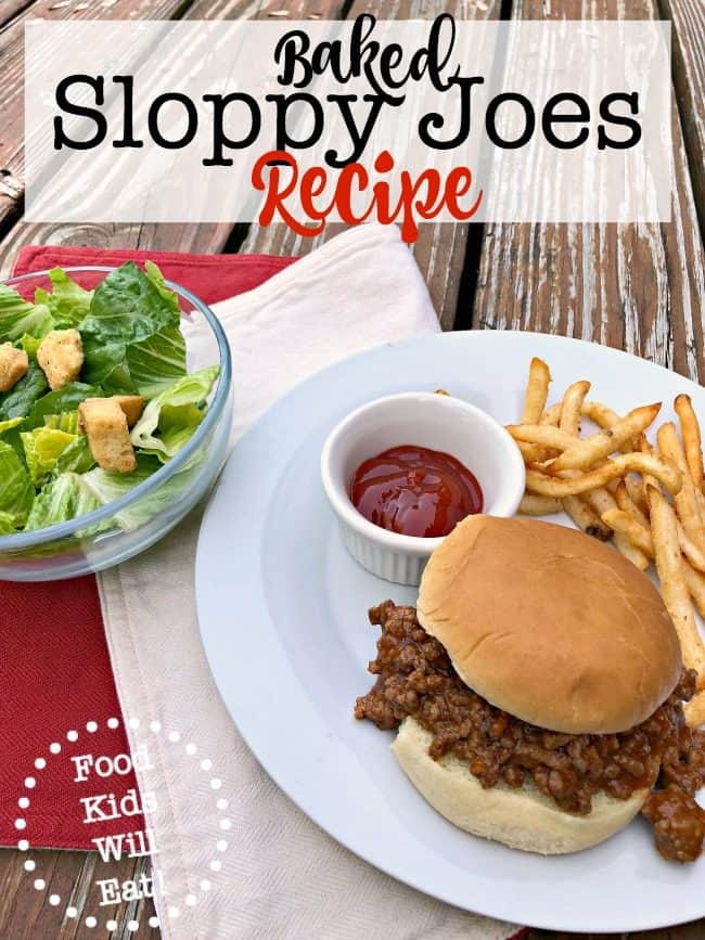 I think that every busy Mom should have a Sloppy Joes recipe in her arsenal of family dinners to make during the week. I love this Baked Sloppy Joes recipe that you can make ahead and then bake right before dinner!