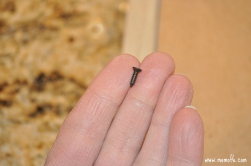 Picture Frame Repair- tiny screw
