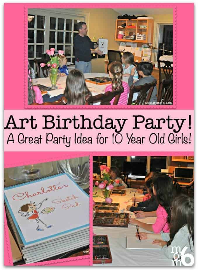 Art Birthday  Party  MomOf6