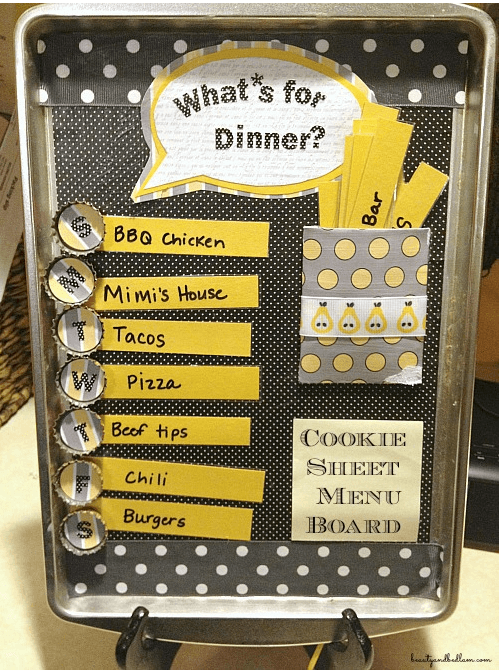 How To Make A Dinner Menu Board DIY Home Decor Kitchen