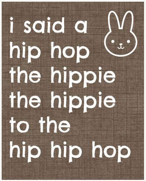 hip hop Easter printable