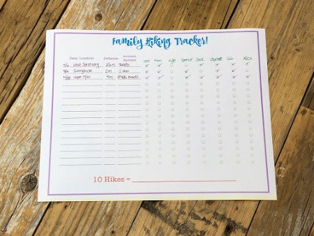 Are you looking for some ideas on hiking with kids? I'll show you how we created a "Sunday morning hiking club" with our family, the incentive plan we use, and free printable hiking tracking sheet!