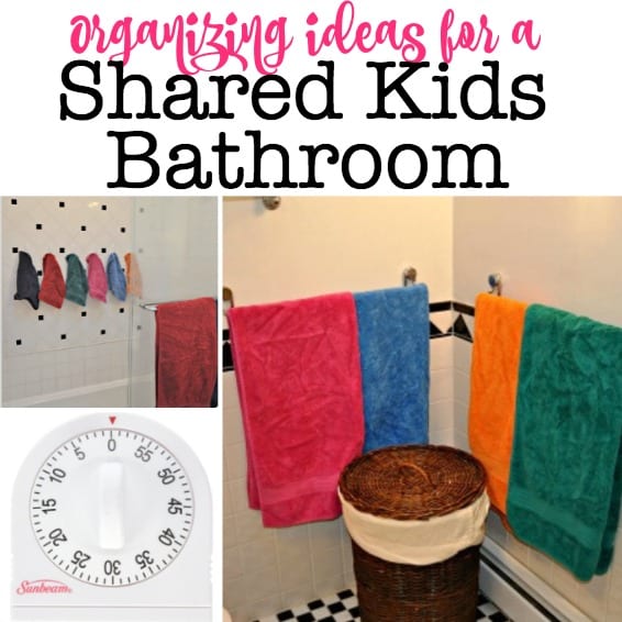 Organizing Ideas for a Kids Shared Bathroom! - MomOf6
