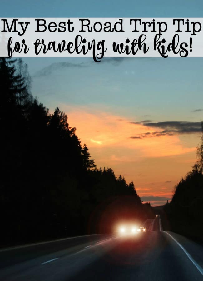 We take lots of family road trips- but of all of the things that I do to prep our car and ourselves for travel- the #1 road trip tip that I follow on EVERY trip we take- is to leave early in the morning!