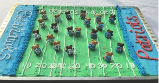 Super Bowl cake