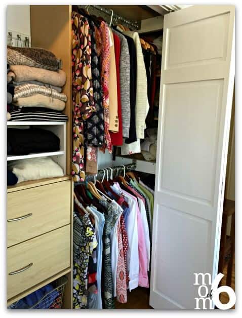 how to clean out a closet one shelf at a time