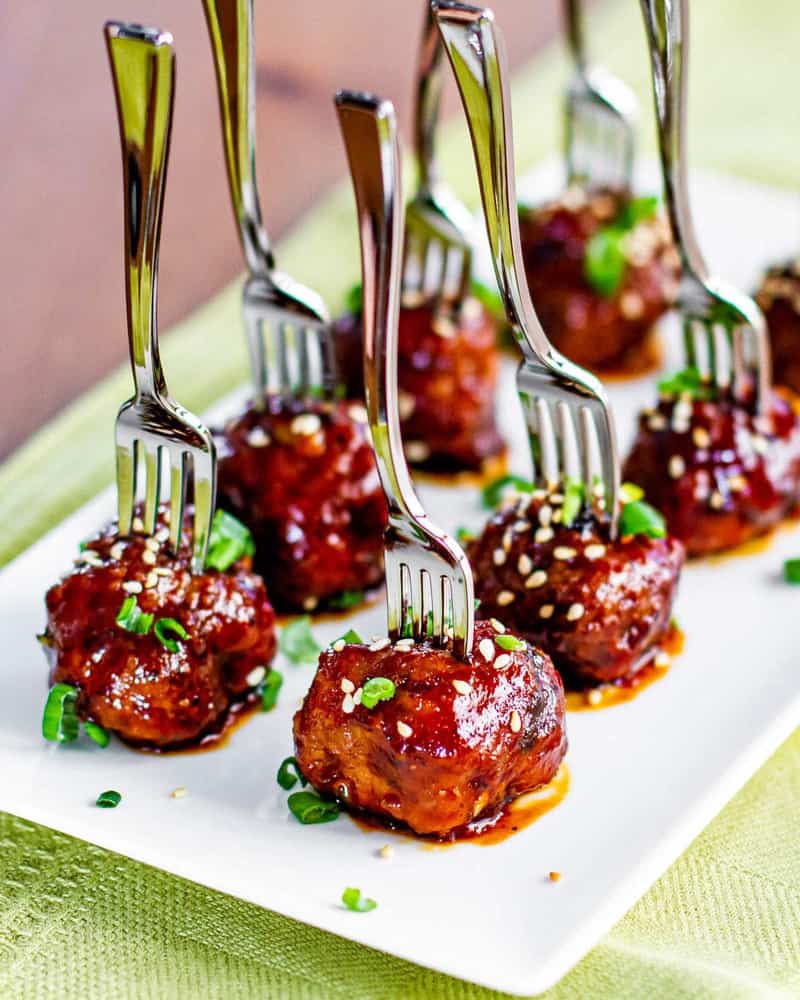 sweet and tangy meatballs for Easter appetizers