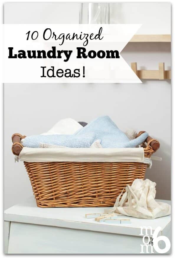 Okay- a laundry room is a place for work. But that doesn't mean that the space shouldn't be pretty to look at. And organized! So today I gathered together 10 awesome laundry room ideas to inspire you to organize this space in your home. And make it pretty too!