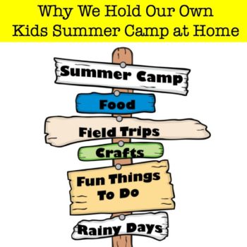 Camps, lessons, and activities for 6 kids can lead to a busy (and expensive) summer schedule! Here's why we love to hold our own kids summer camp at home (and some ideas on how you can do it too!)