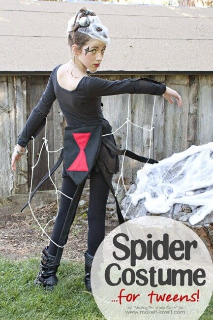 homemade spider costume