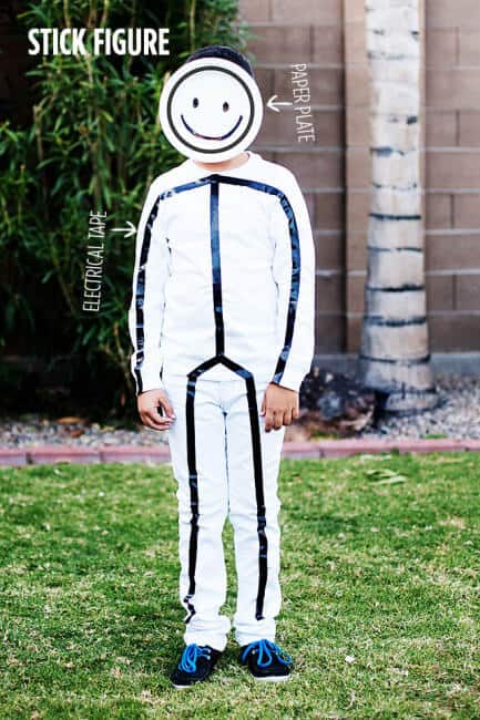 stick figure costume you can make at home!