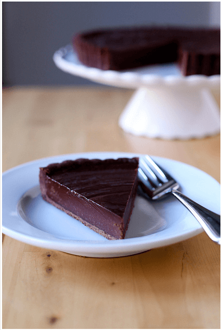 chocolate tart for Thanksgiving dessert