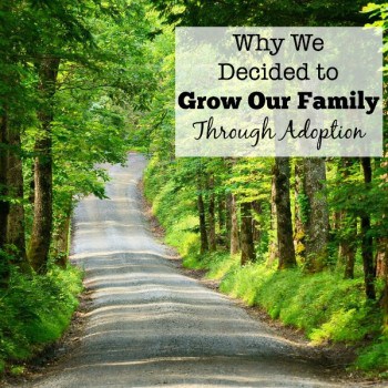 Often the first thing that people want to know, is why did we choose to grow our family through adoption when we already had three kids?