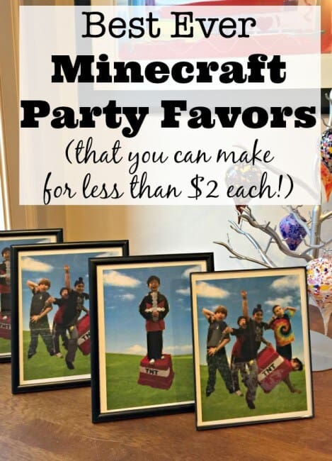 Minecraft party favors