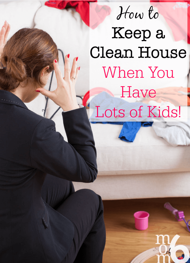 Here are my tips on how to keep a clean house when you have lots of kids! Because it’s not that I love to clean and organize my house- it’s just that I love to live in a clean and organized house!