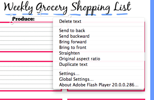 You can download this free grocery list printable, and then follow the tutorial to customize your list to match the layout of your local grocery store! It makes your weekly trip to the store so much easier!