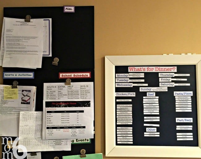 menu board in a command center